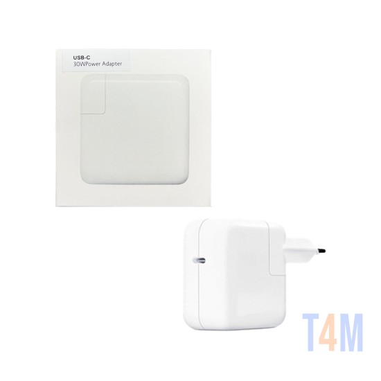 Adaptador para Apple Macbook USB-C 30W Blanco